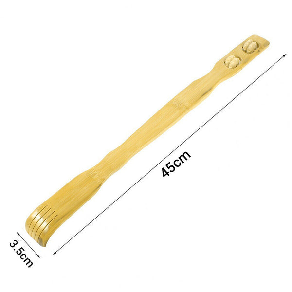 5PCS Long Reach Wooden Bamboo Scratch Back Scratcher Body Massage Itchy Relieve
