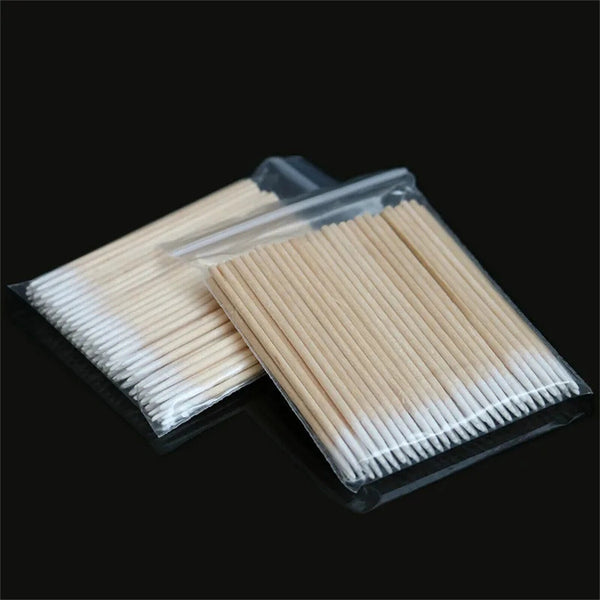 500PCS Sharp Pointed Cotton Swabs Applicator Tips Wooden Sticks Makeup Tools New