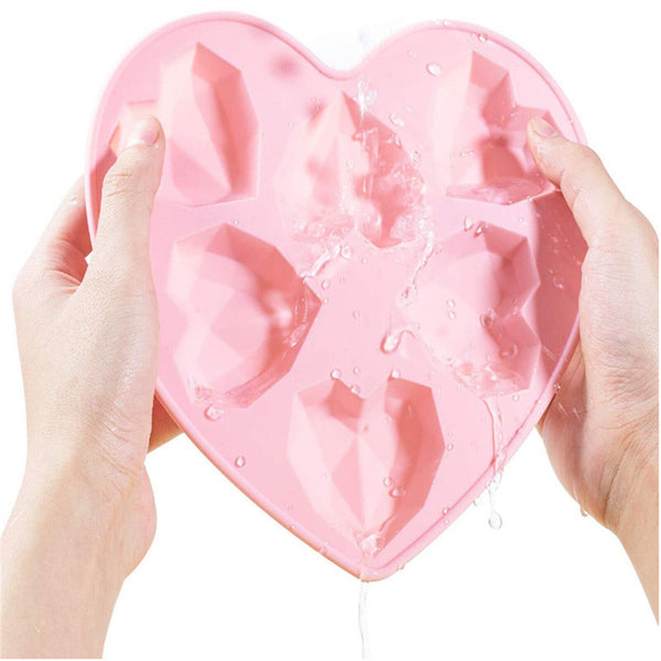 3D Love Heart Shaped Silicone Mould Bakeware Chocolate Cake Ice Baking Mold AUS
