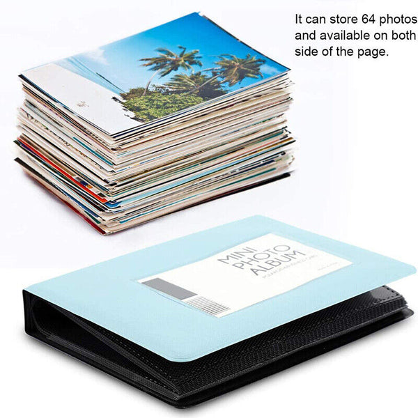 64 Slots Photo Album For FujiFilm Instax Mini Polaroid Fuji Film Camera 7 8 9 11