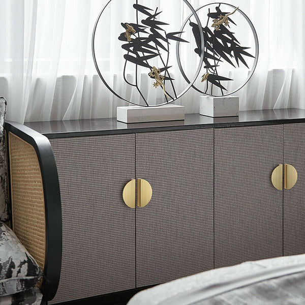 Half Moon Cabinet Pull Cupboard Door Handles Semi Circle Drawer Knob Decor