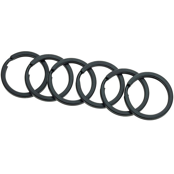 40PCS Stainless Steel Key Holder Split Scuba Rings Keyring Keychain Keyfob 25mm