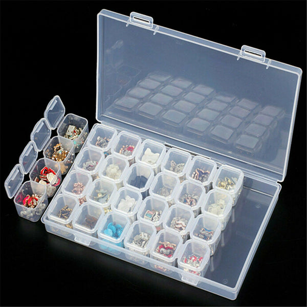 56Grids Storage Box Plastic Jewelry Organizer Case Container Bead Craft Portable