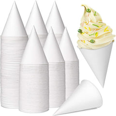 Snow Cone Cups – Leakproof Paper Cones for Slushies