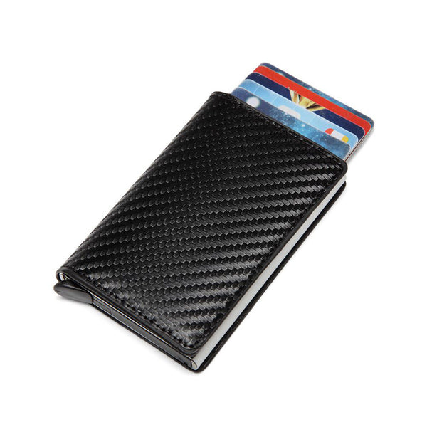 Men RFID Blocking Leather Trifold Credit Cards ID Holder Money Clip Wallet Purse