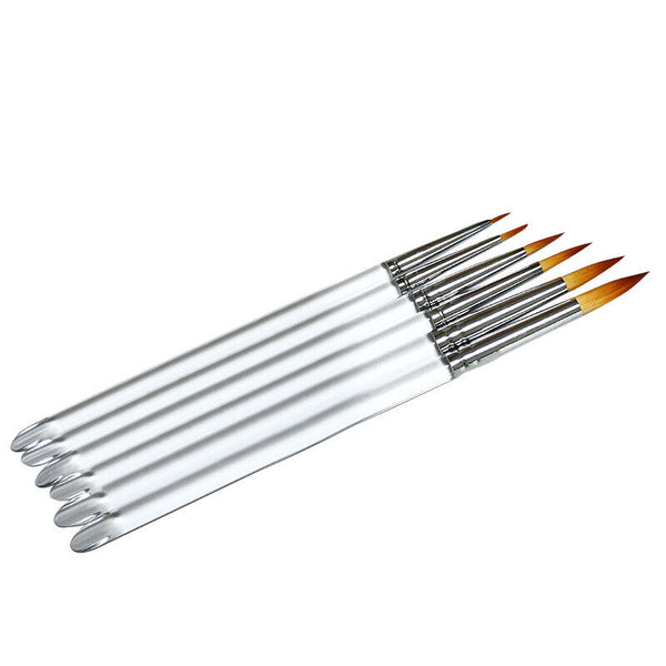 6 Pcs Pro Extra Fine Detail Watercolour Painting Acrylic Miniature Paint Brushes