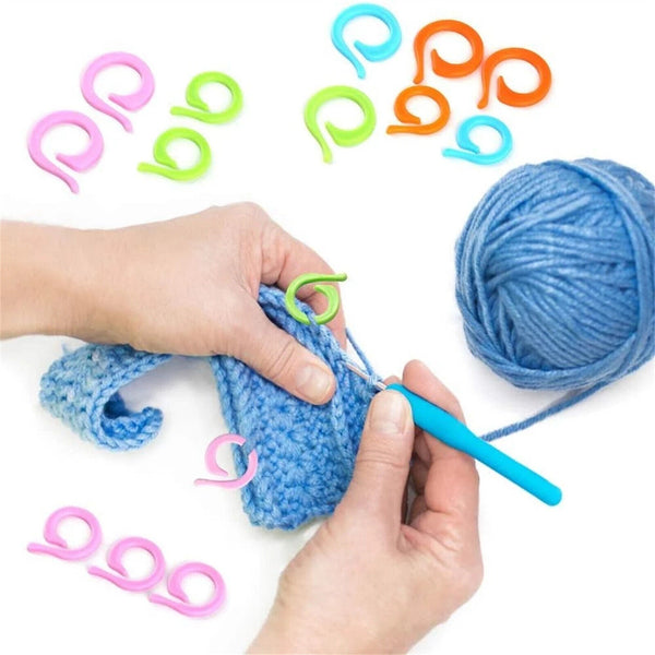 20-80PCS SMALL SIZE ONLY KNITTING CROCHET ROW STITCH MARKERS HOLDERS CONTAINER