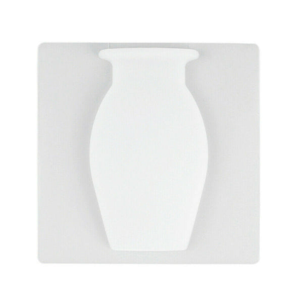 Stick-on Silicone Vase Flower Pot Wall Mounted for Bedroom Kitchen Decora