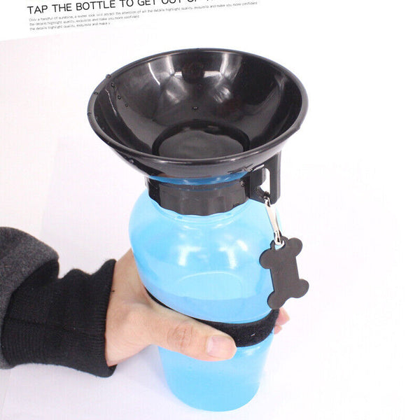 500ML Dog Cat Water Drinking Bottle Detachable Travel Cup Portable Pet Feeder AU