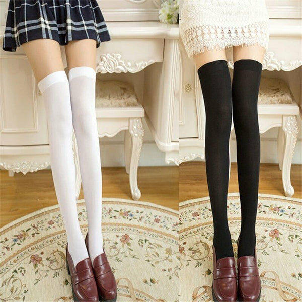 New Fashion Thigh High Over Knee High Socks Girls Women Long Stockings Socks AU