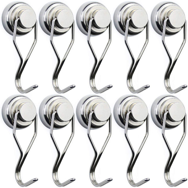 2/4X Swivel Swing Powerful Magnetic Hooks Strong Heavy Duty Neodymium Magnet AUS