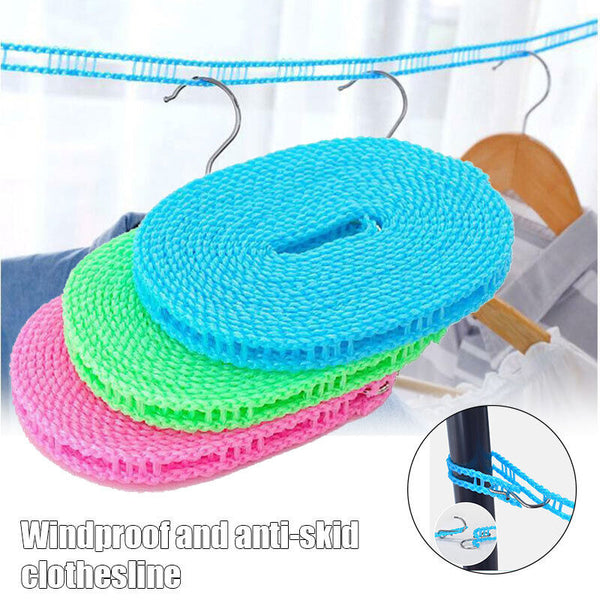 Travel Clothes Line Washing Rope Non slip Airer Laundry Clothesline Outdoo