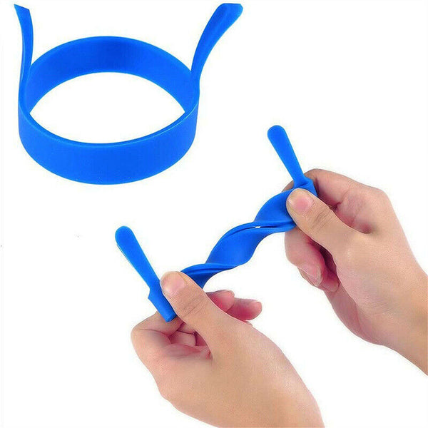 6pcs Silicone Egg Rings Non Stick Kitchen Baking Tools Pancake Handles AU Stock