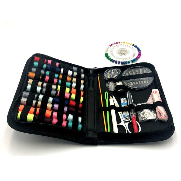 128pcs Portable Sewing Kit Home Travel Emergency Professional Sewing Set NEW