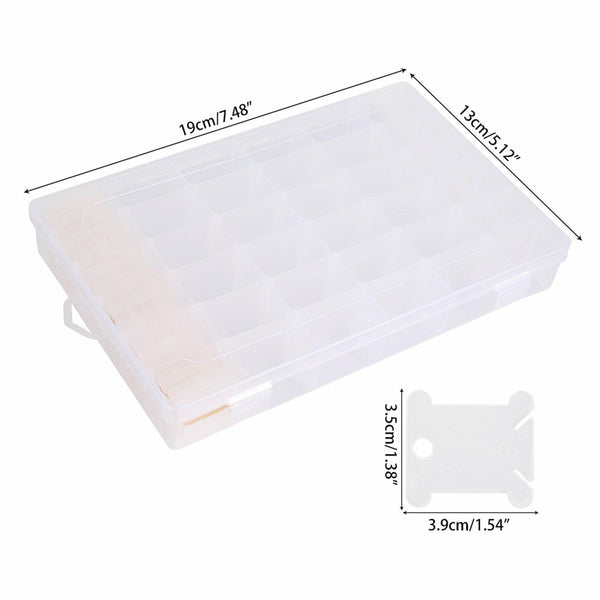 129Pcs Set Embroidery Floss Cross Stitch Organizer Storage Box Thread Bobbins AU
