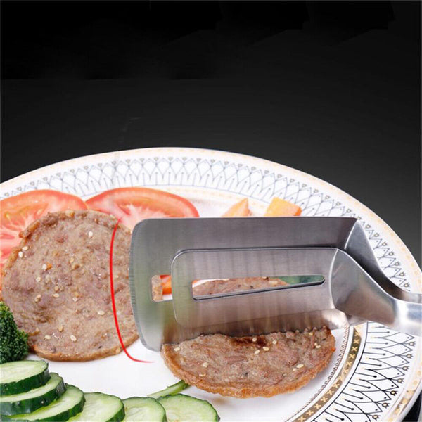 BBQ Tongs Barbecue Grill Food Clip Ice Tong Meat Salad Clamp Stainless Steel