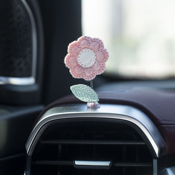 Fashion Car Dashboard Shaking Head Plant Flower Ornaments Automobile Decoration