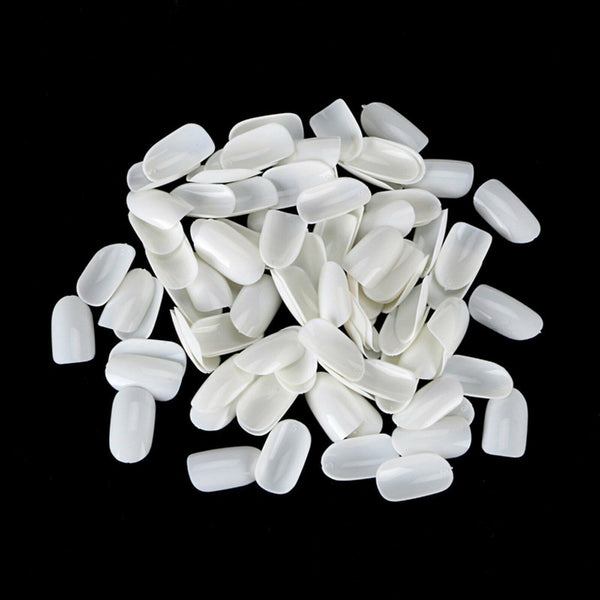 500Pcs Full Cover Nails Manicure Long Square False Finger tips Fake Nail Acrylic