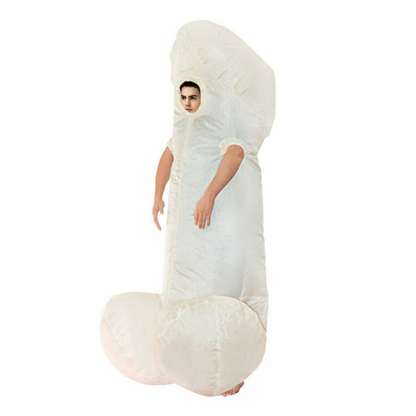 Adult Inflatable Penis Fancy Dress Willy Hen Costume Stag Night Outfit Decor Fun - Lets Party