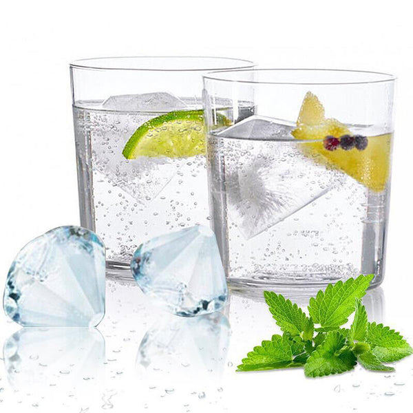 Large Ice Diamond Maker Ice Cube Tray Skull Ice Cube Cocktails Molds Whiskey