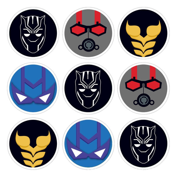 12PCS Avengers Superhero Paper Loot Lolly Party Bag Stickers Birthday Favour