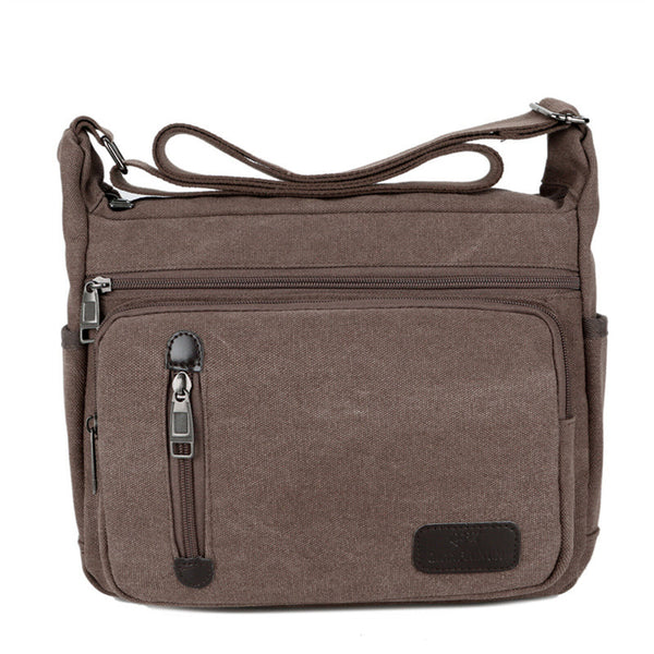 Retro Men's Canvas Shoulder Messenger Bag Crossbody Satchel Man's Travel Bags AU