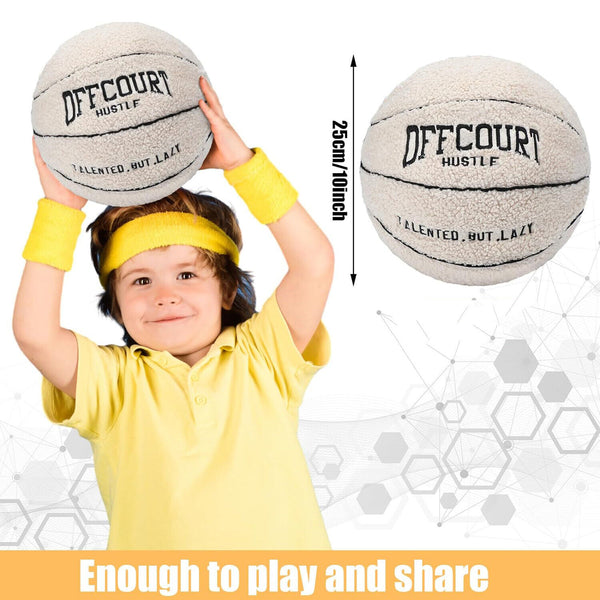 25cm Doll Toys Throw Pillow Plush Creative Basketball Pillow Basketball Plush