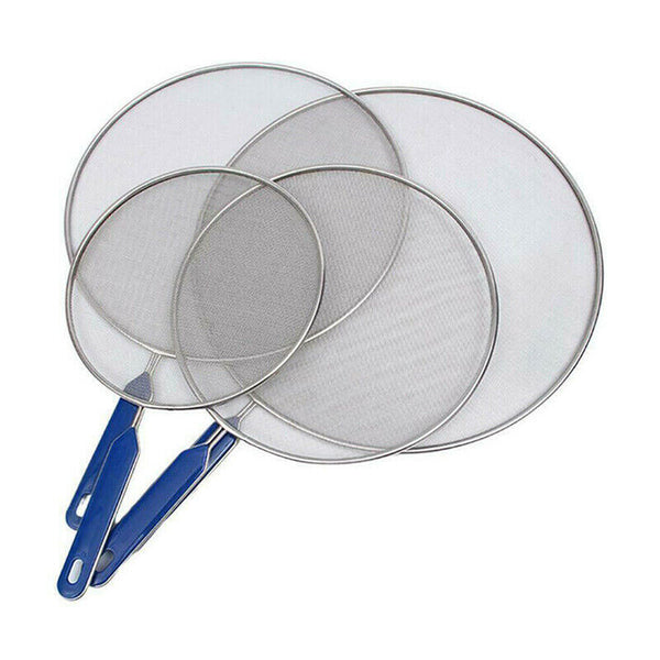 4Size Anti Splatter Guard Oil Net Splash Cover Pan Screen Kitchen Cooking Frying