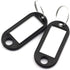 50Pcs Plastic Luggage Key Tags ID Tags Key Rings Key Tag Key Chains Key Black AU