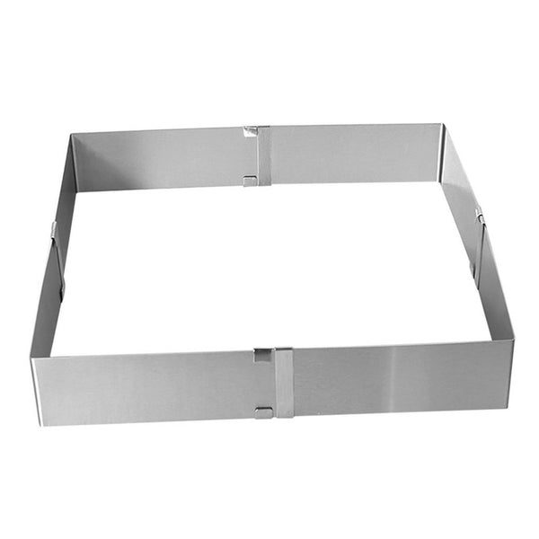 15-28cm Adjustable Mould Home Ring Stainless Steel Baking Square Form Cake Mold