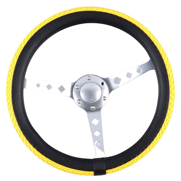 Fashion Steering Wheel Cover - Yellow