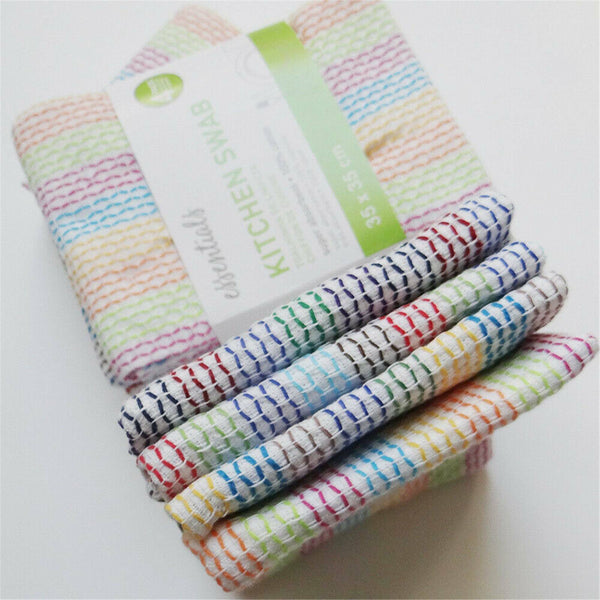 12PCS Dish Towels High Absorbent Cotton Kitchen cloth Tea Towels Wipes AU