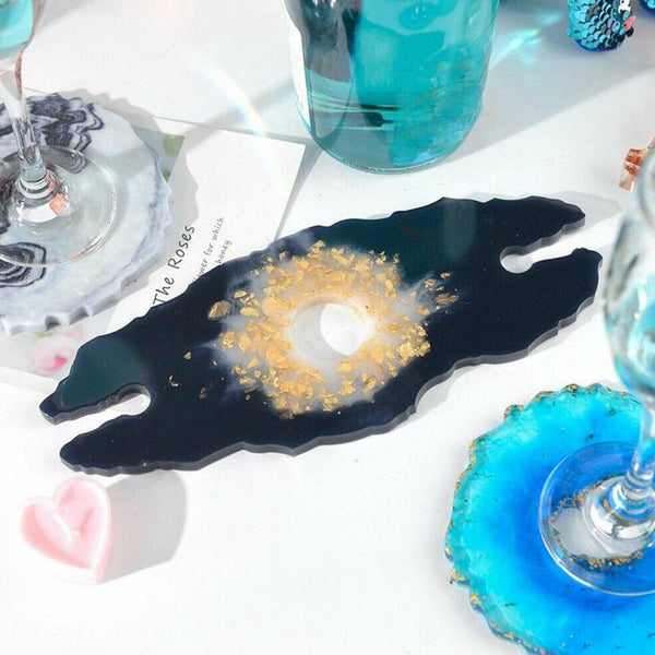 Silicone Wine Glass Holder Resin Casting Mold Cup Coaster Epoxy Mould Craft Tool