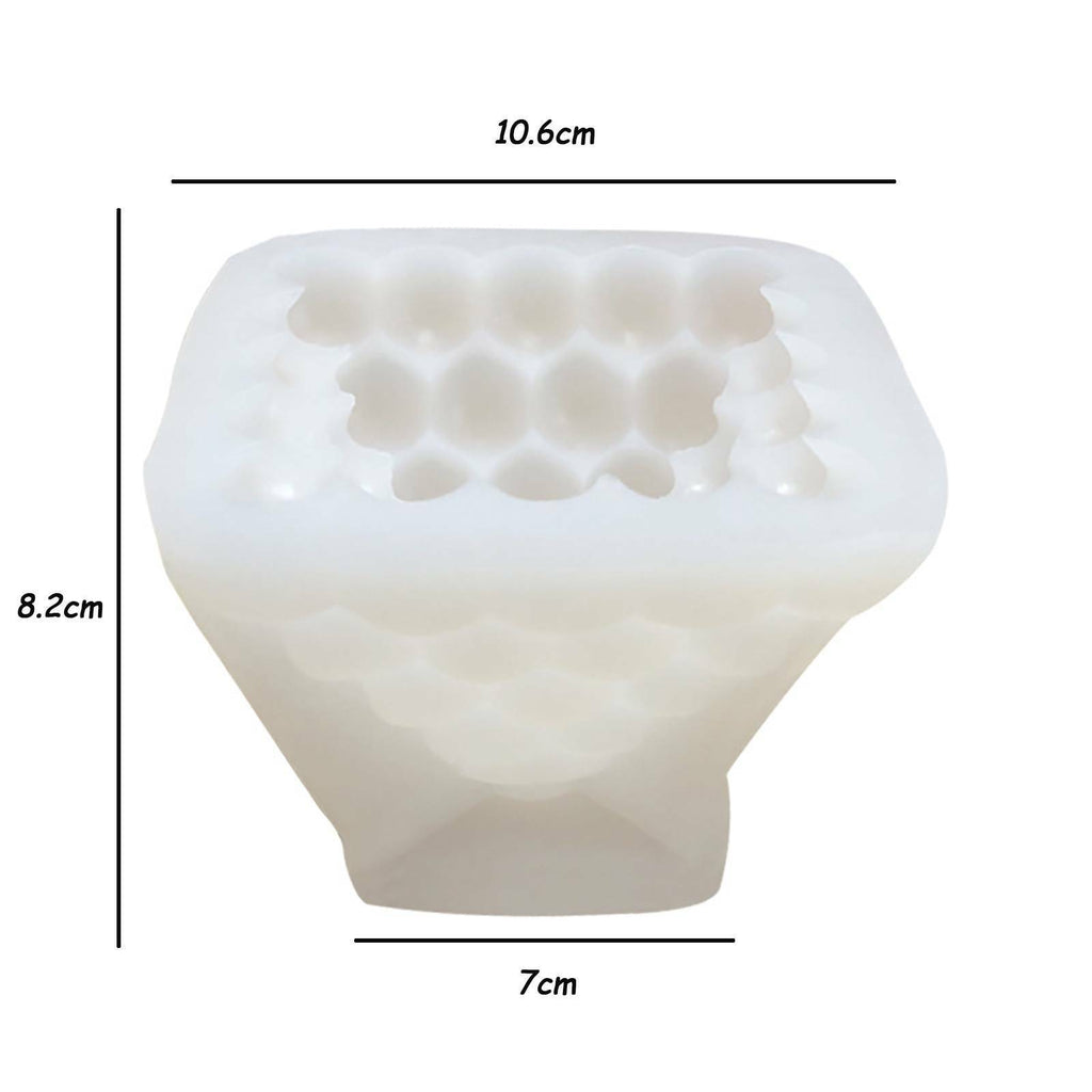 3D Candle Mould Pyramid Shape DIY Perfume Soap Candle Making Wax Silic