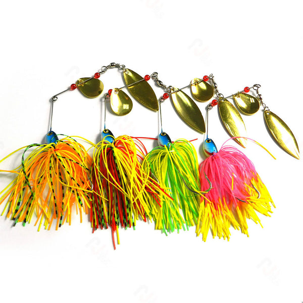 8PCS Spinnerbaits Spinner Bait Fishing Lures Buzz Fly Bass Cod Barra Perch 17G