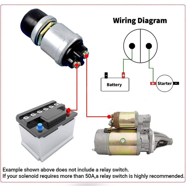 2x 12V Car Heavy Duty Switch Push Button Ignition Track Engine Start Starter AU