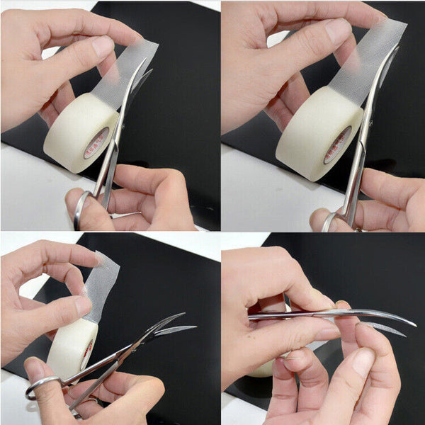 10x Stainless Steel Manicure Eyebrow Nose Eyelash Cuticle Scissors Curved Tools