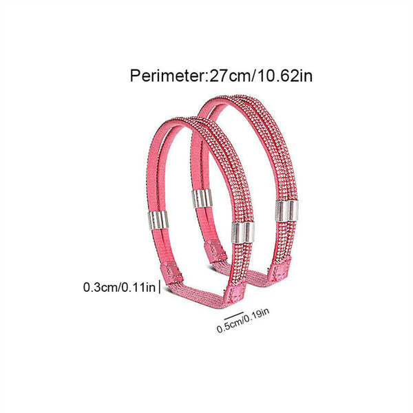 Elastic High Heels Shoe Strap Rhinestone Elastic High Heel Anti Loose Straps AU