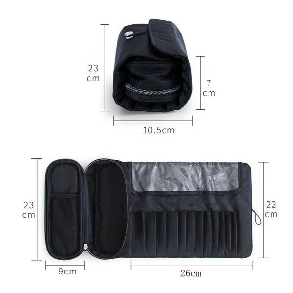Portable Makeup Bag Cosmetic Brush Case Holder Pouch Organizer Travel Storage AU