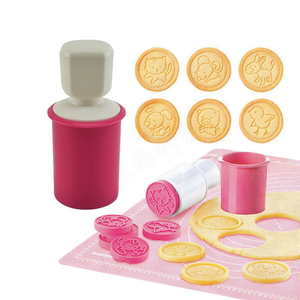 6Pcs/Set Tools Biscuit Mould With 6 Patterns Cutter Mold Cookie Stamp Christmas