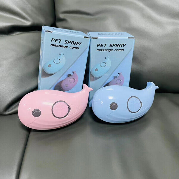 3 In 1 Electric Spray Massage Pet Comb Dog Hair Removal Comb Cat Steam Brush AU