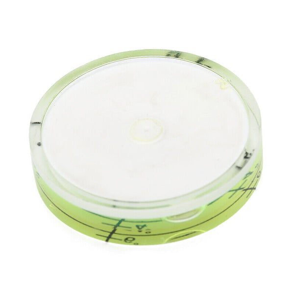 10x Green Bullseye Spirit Level Large Round Circular Bubble Vial Measuring 32mm