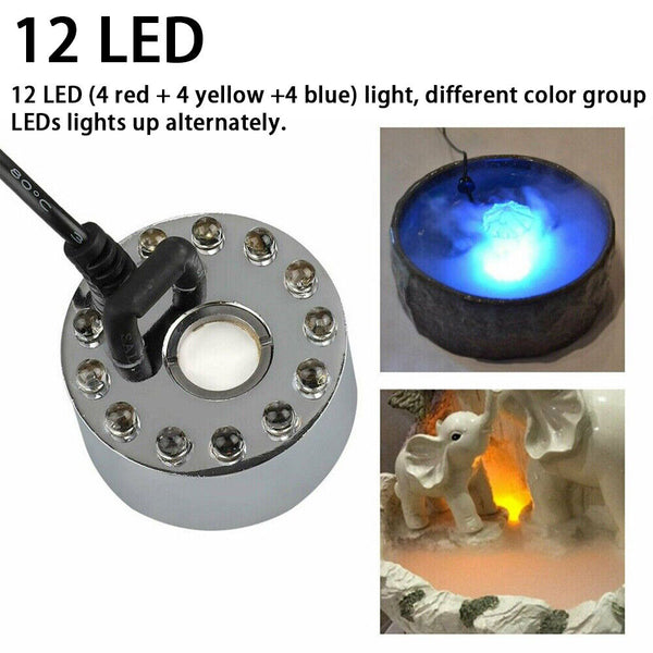 Mist Maker Fogger Mister Fogger Fountain Pond Air Humidifier Atomizer 12 LED AU