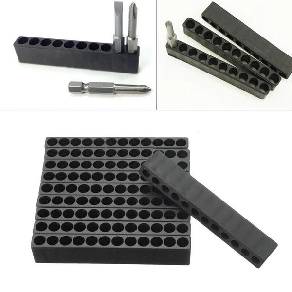 10/20PCS 12 Holes Hex Shank Storage Screwdriver Head-Bit Holder Holding Tool
