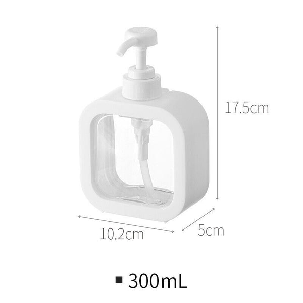 Plastic Liquid Shampoo Soap Dispenser Hand Wash Pump Bottle White NEW