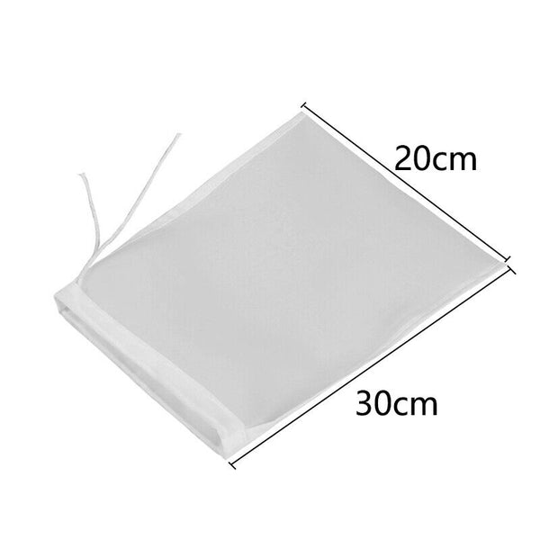 Micron Reusable Nylon Fine 200 Mesh Food Strainer Filter Bag for Nut Milk Coffee