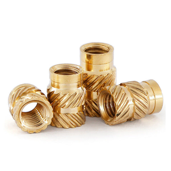 M4 Female Brass Knurled Female Threaded Insert Embedment Nuts AUS
