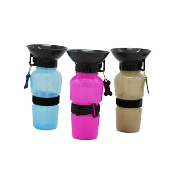 500ML Dog Cat Water Drinking Bottle Detachable Travel Cup Portable Pet Feeder AU