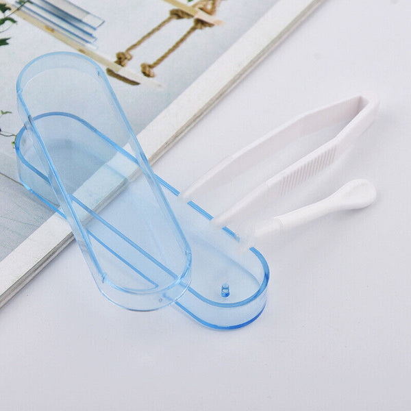 Contact Lens Tweezers Stick Inserter Remover Tool Kit Tip Storage Case Box Set