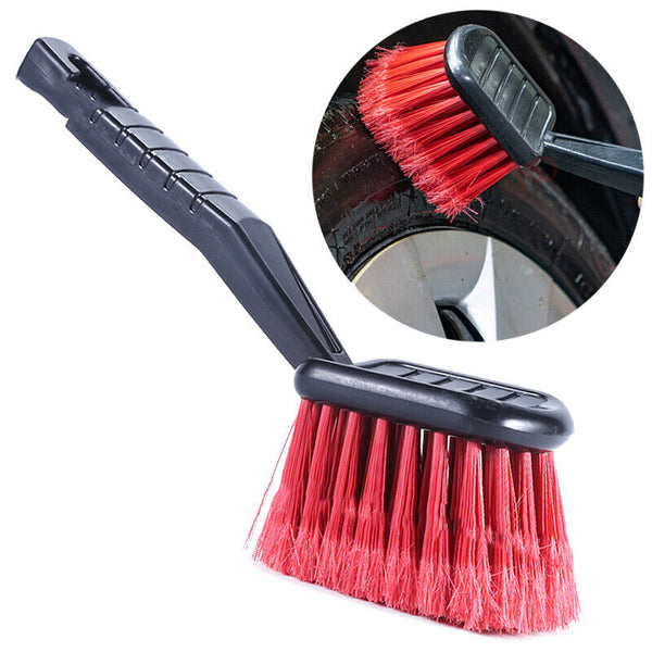 1/2X Auto Detailing Tire Cleaner Motorcycle Cleaning with Handle Car Wheel Brush - Lets Party